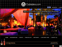 Tablet Screenshot of clubtables.com